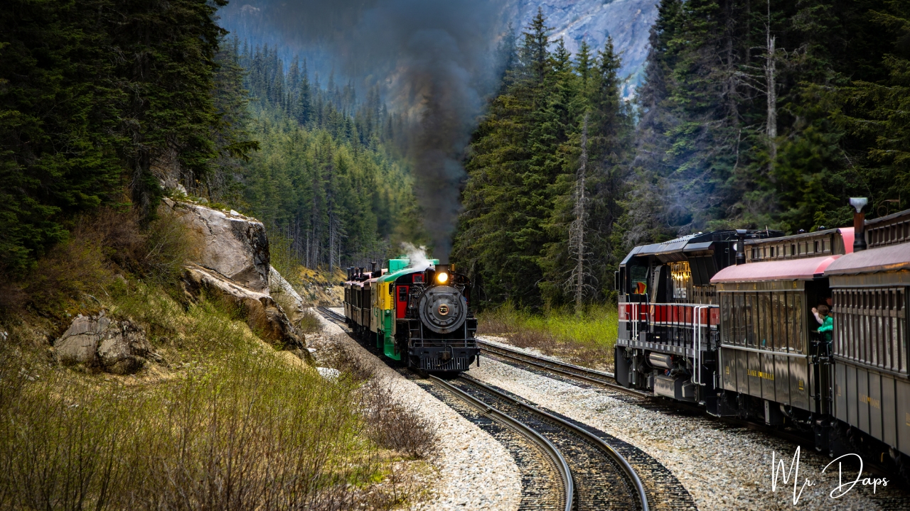 A Train on a Mountain