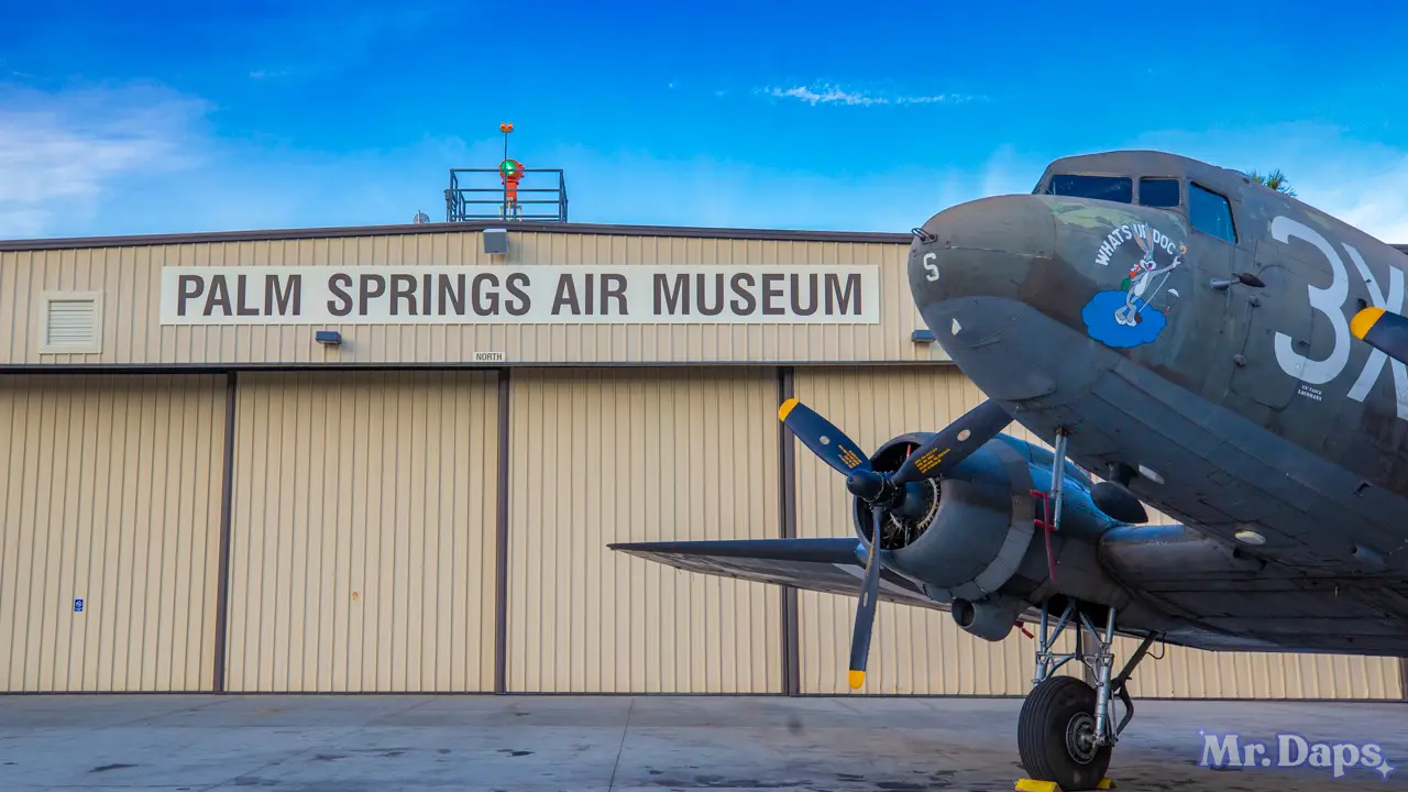 The Palm Springs Air Museum with Walt’s Plane, A Great Place for Disney and Airplane Enthusiasts!